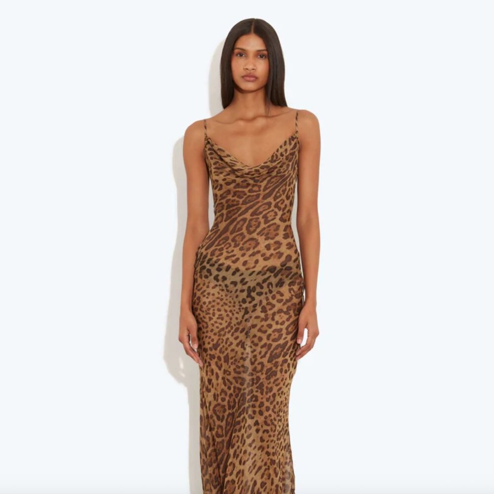 NWT Rat & Boa Valentina Leopard Print Dress ~ Coachella festival - Picture 3 of 10